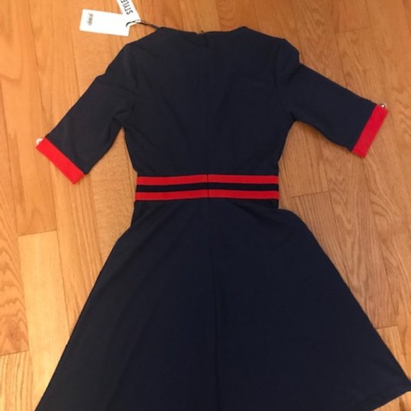 Dark blue midi dress. Size 2. - Picture 6 of 6